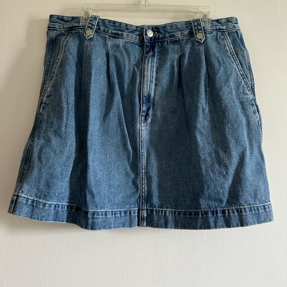 Madewell Denim Pleated Mini Skirt in Upton Wash Size 33 EUC - Picture 6 of 11